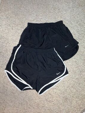 Nike Black Running Shorts with White Trim/Black Trim size small